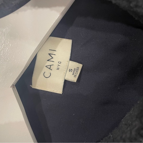 Cami NYC navy teddy jacket size Small